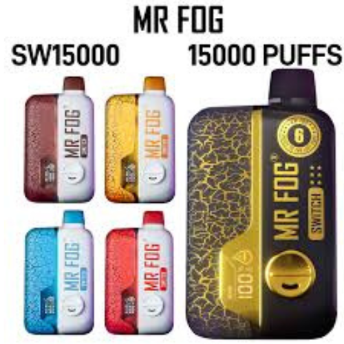 Experience the refreshing taste of MR FOG SWITCH 5500 PUFFS KIWI PASSION FRUIT GUAVA ICE Vape.